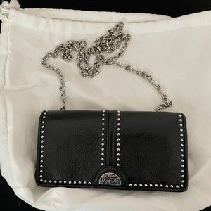 Brighton Vintage Crossbody Organizer with chain strap